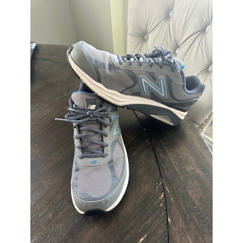New Balance 1540v3 Mens Grey Blue Running Shoes M1540MB3 Stability Sneaker 11 D